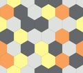 Flat Hexagonal Repeat Pattern Background