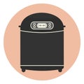 Flat home bread maker machine, kitchen appliance Royalty Free Stock Photo