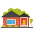 Flat house icon.