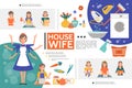 Flat Housewife Life Template