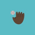 Flat Icon Baseball Element. Vector Illustration Of Flat Icon Glove Isolated On Clean Background. Can Be Used As Basebal Royalty Free Stock Photo