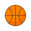 Flat icon basketball ball