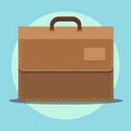 Flat icon briefcase. Business icon. Royalty Free Stock Photo