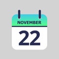 Calendar 22nd of November