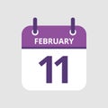 Calendar 11th of February