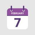 Calendar 7th of February