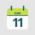 Calendar 11th of June