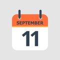 Calendar 11th of September