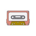 Flat icon cassette. Vector