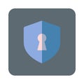 Flat icon cyber security