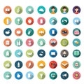 Flat icon designs, icons set, app, food, cartoon Royalty Free Stock Photo