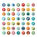 Flat icon designs, icons set, app, food, cartoon Royalty Free Stock Photo