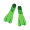 Flat icon diving fins