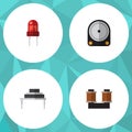 Flat Icon Electronics Set Of Destination, Hdd, Coil Copper And Other Vector Objects. Also Includes Recipient, Hard