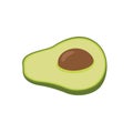 Flat icon fruit avocado