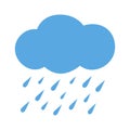 Flat icon heavy rain