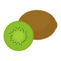 Flat icon kiwi