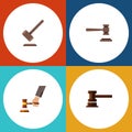 Flat Icon Lawyer Set Of Legal, Government Building, Tribunal And Other Vector Objects. Also Includes Justice, Court Royalty Free Stock Photo