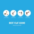 Flat Icon Lawyer Set Of Legal, Tribunal, Justice And Other Vector Objects. Also Includes Court, Law, Tribunal Elements. Royalty Free Stock Photo