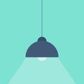 Flat icon modern hanging lamp