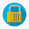 Flat icon for padlock Royalty Free Stock Photo