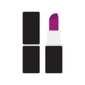 Flat icon purple lipstick