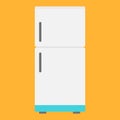 Flat icon refrigerator