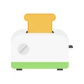 Flat icon toaster and bread