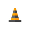 Flat icon - Traffic cone Royalty Free Stock Photo