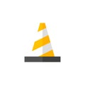 Flat icon - Traffic cone Royalty Free Stock Photo