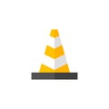 Flat icon - Traffic cone Royalty Free Stock Photo