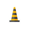 Flat icon - Traffic cone Royalty Free Stock Photo