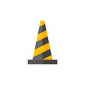 Flat icon - Traffic cone Royalty Free Stock Photo