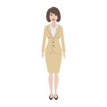 Office Woman Flat Icon