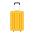 Flat icon yellow suitcase