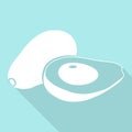 Flat icons for Avocado,fruit,vector illustrations Royalty Free Stock Photo
