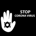 Flat icons forbidden Coronavirus 2020. Coronavirus in Wuhan, China, Global Spread, and the Concept of Icons Stopping Coronavirus ,