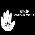 Flat icons forbidden Coronavirus 2020. Coronavirus in Wuhan, China, Global Spread, and the Concept of Icons Stopping Coronavirus ,