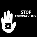 Flat icons forbidden Coronavirus 2020. Coronavirus in Wuhan, China, Global Spread, and the Concept of Icons Stopping Coronavirus ,