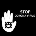 Flat icons forbidden Coronavirus 2020. Coronavirus in Wuhan, China, Global Spread, and the Concept of Icons Stopping Coronavirus ,