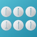 Flat icons for orthopedic equipment