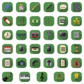 Flat icons set