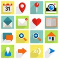 Flat Icons Royalty Free Stock Photo