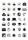 Flat icons, universal symbols