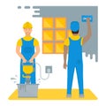 Vector Illustration of Builders.