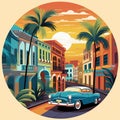 Havana\'s Timeless Rhythm: Vintage Hues Meet Colonial Streets