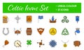 Flat Illustration Of Celtic 21 Icon Royalty Free Stock Photo