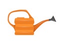 Flat illustration of Garden Watering Can. Watering Can icon. Royalty Free Stock Photo