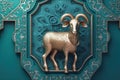 Flat illustration of a goat, Eid ul Azha Concept