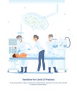 Flat Illustration Ventilator for Covid-19 Patients